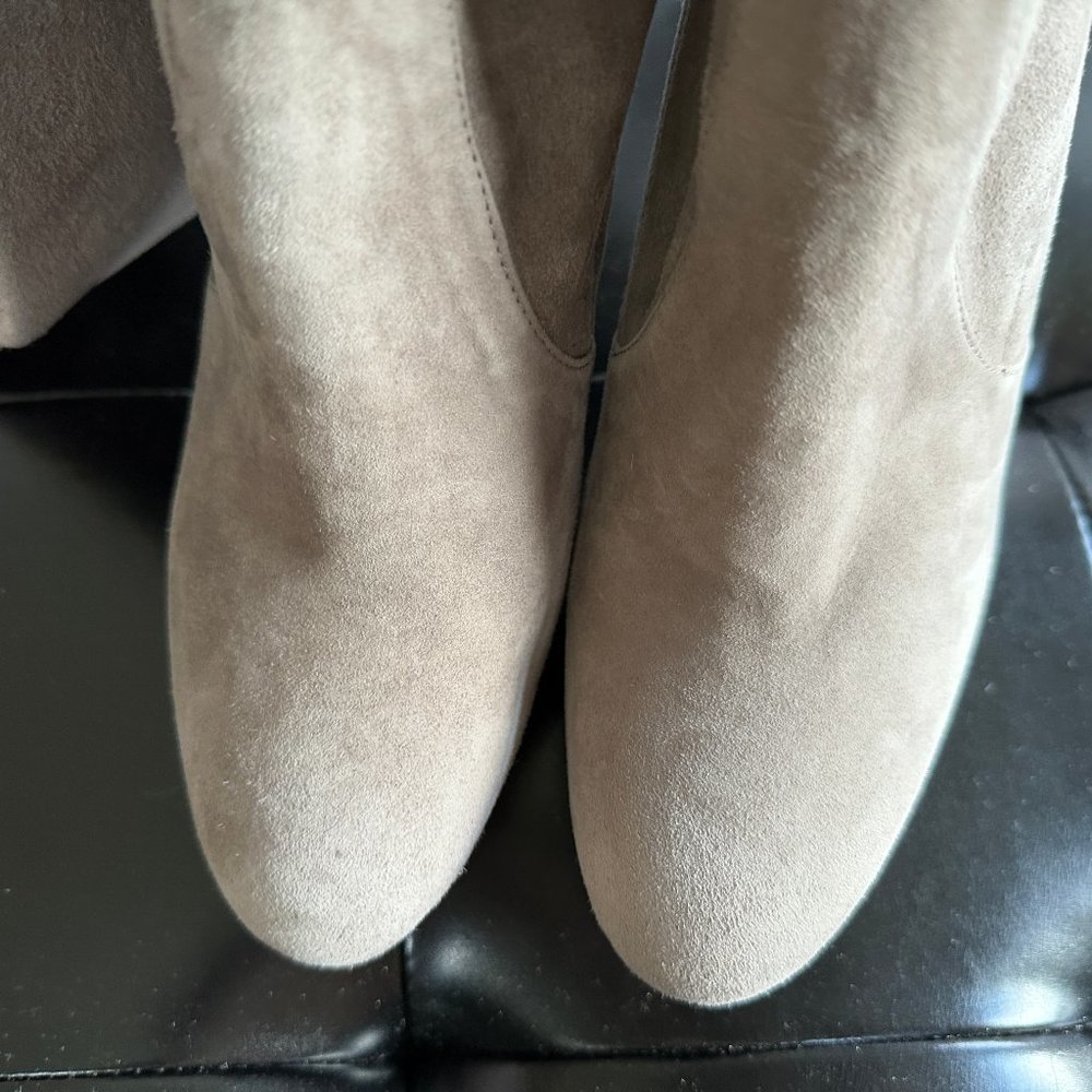 Stuart Weitzman Sz 8 Plathighland Topo Suede OTK platform Over the Knee Boots - Picture 5 of 9